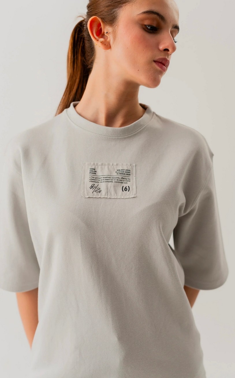 Light Grey Relaxed Fit Graphic T-shirt