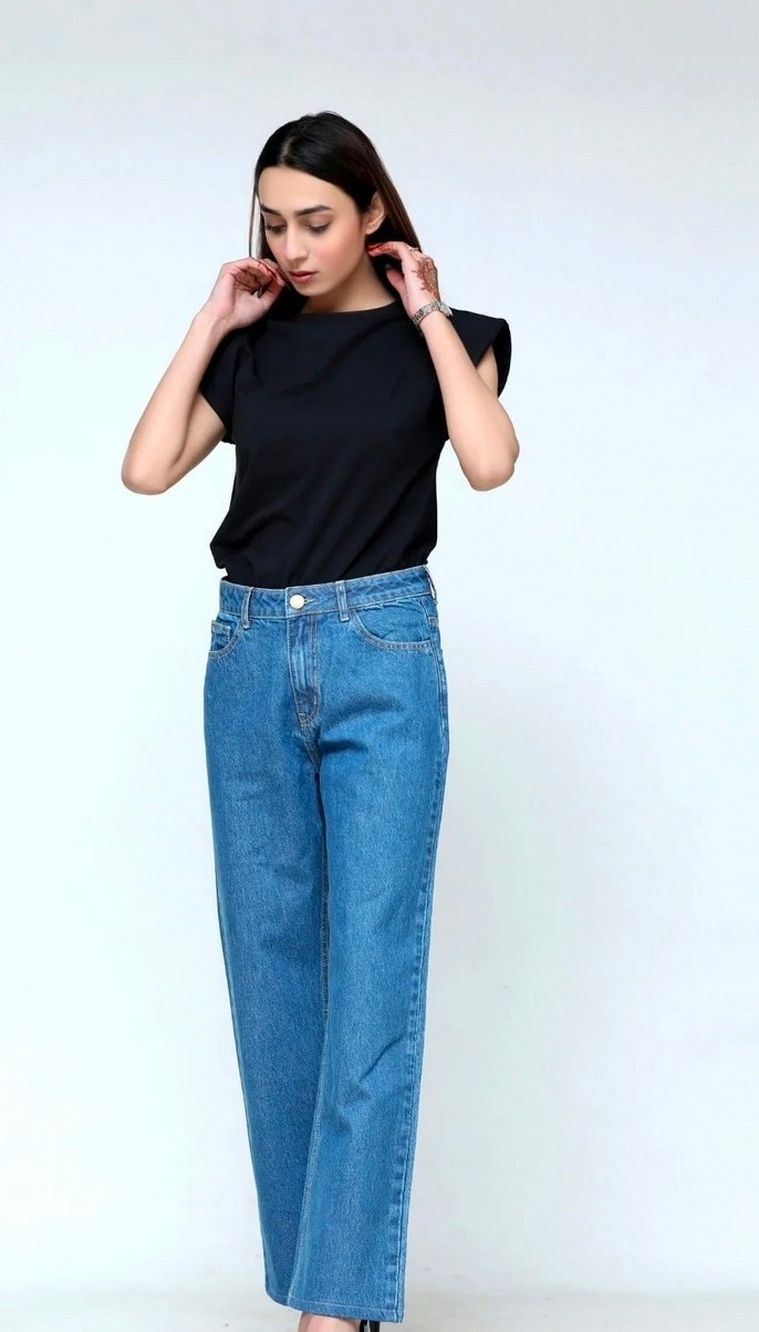 Wide Leg Ladies Jeans