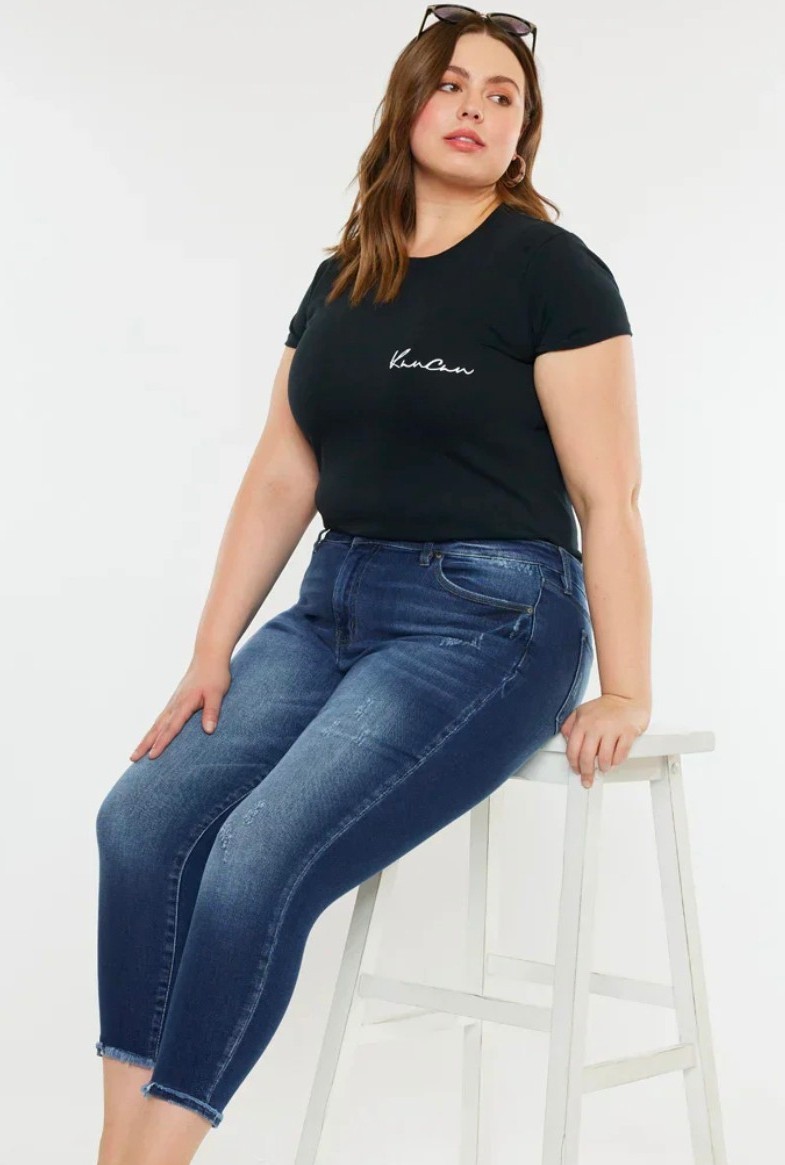 Mid Rise Ankle Skinny Jeans